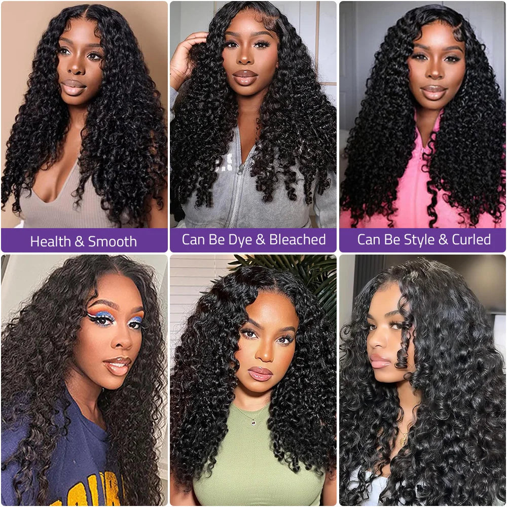 Burmese Curly Human Hair 13x4 Lace Front Wig
