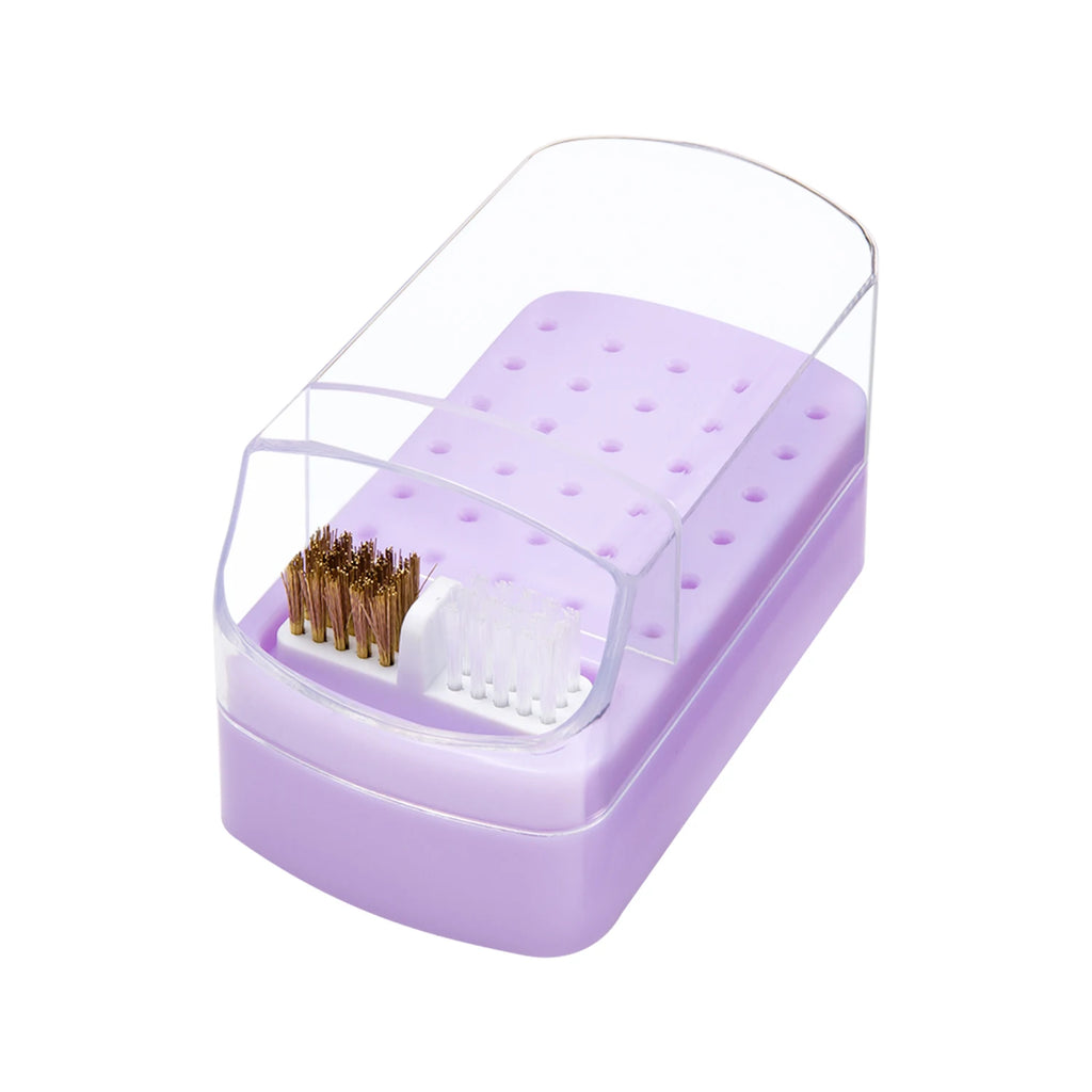 Nail Drill Bits Organizer Box – 30-Slot Acrylic Display Stand