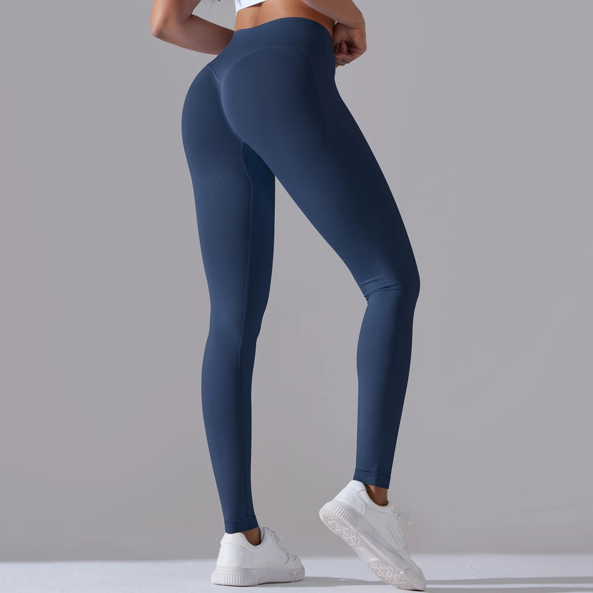CrossWaist Seamless High-Waist Yoga Leggings