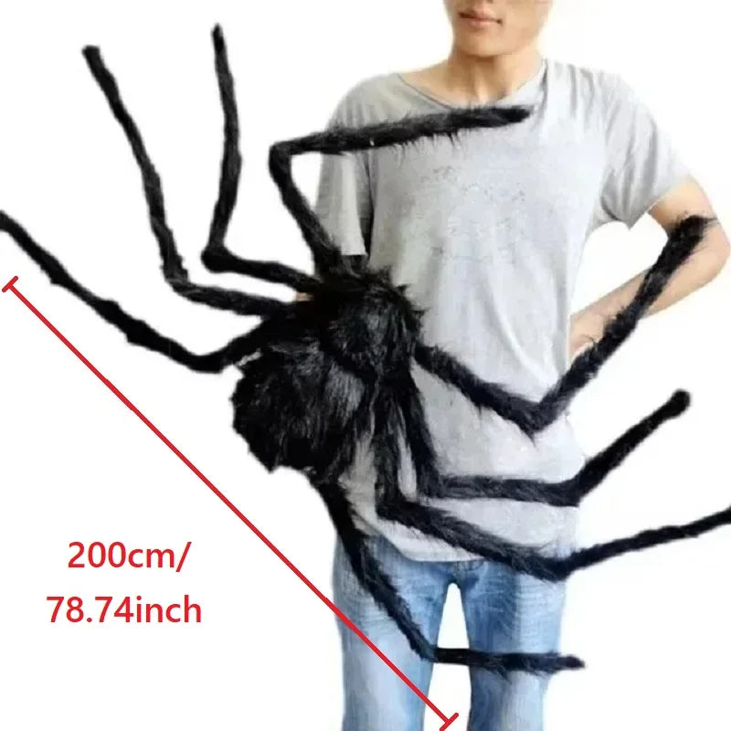 Giant Halloween Spider Decor – Indoor/Outdoor Haunted House Prop