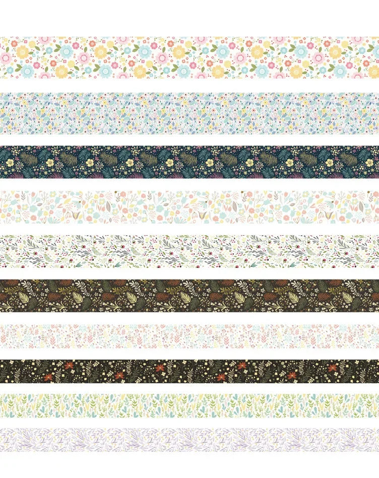 Pink Washi Tape Set with Gold Foil
