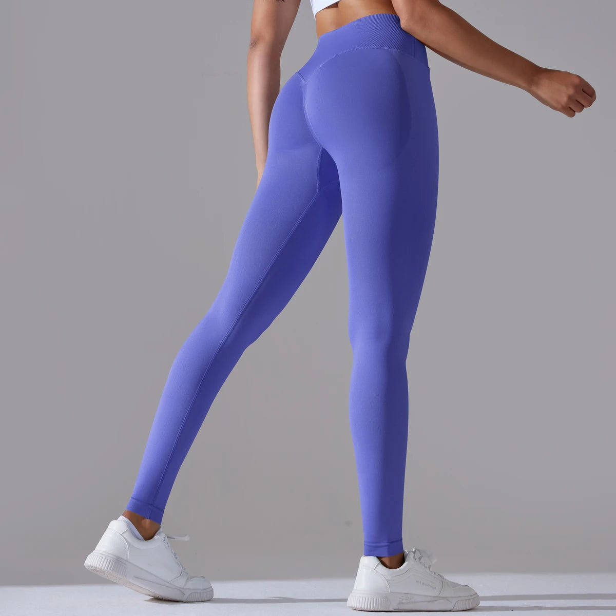 CrossWaist Seamless High-Waist Yoga Leggings