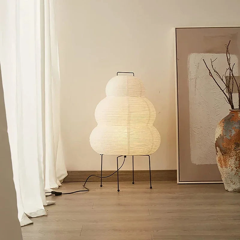 Akari Noguchi-Style Paper Table Lamp