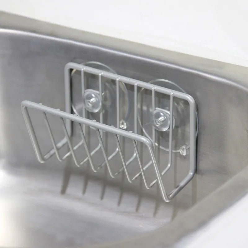 SteelSink Stainless Steel Suction Cup Sponge Holder – Kitchen Sink Caddy
