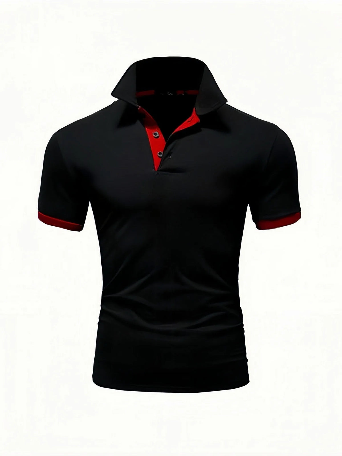 Men's Color Block Slim Fit Polo Shirt