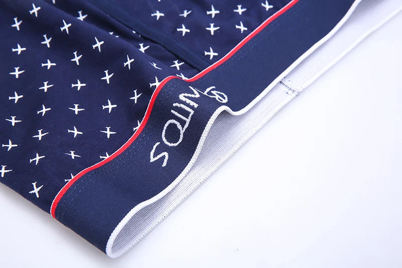 Men's Cotton Boxer Briefs, 4-Pack — Soft Letter-Waistband Underwear