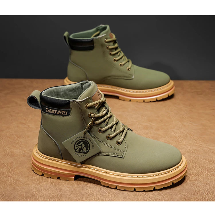 Men's Retro Short Boots