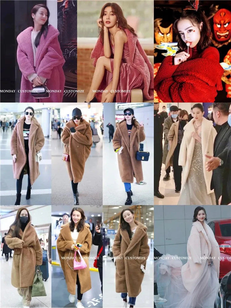 Women's Long Teddy Winter Coat