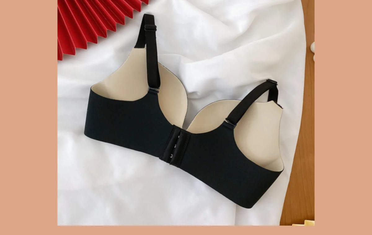 Women's Floral Print Seamless Bralette — Wireless Push-Up Bra