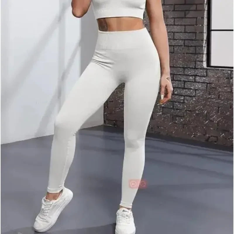 FlexKnit Seamless High-Waist Yoga Leggings