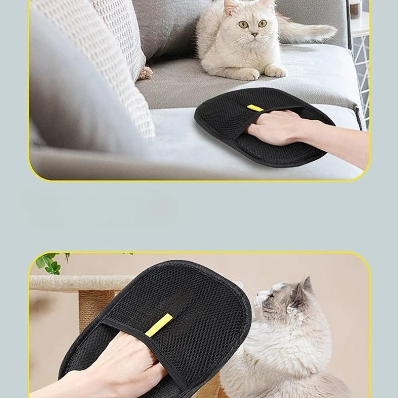 Washable Pet Hair Remover Gloves – De-Shedding Grooming Mitts