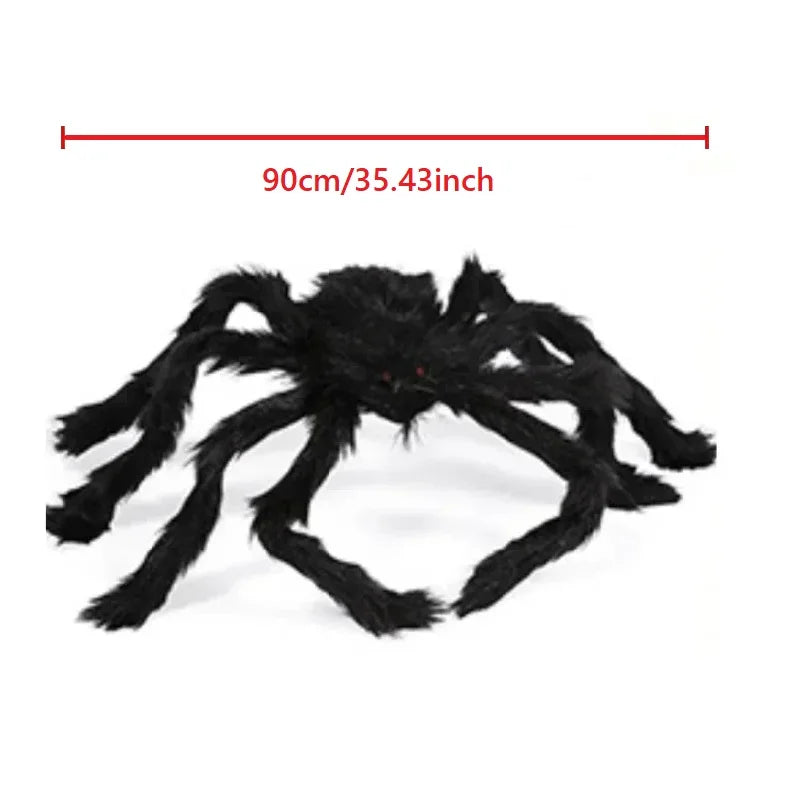 Giant Halloween Spider Decor – Indoor/Outdoor Haunted House Prop