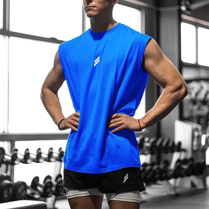 Men's Quick-Dry Sleeveless Athletic Shirt