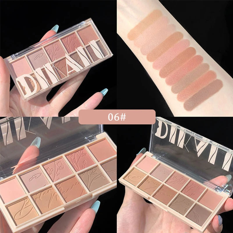 Ten-Color Matte Eyeshadow Palette