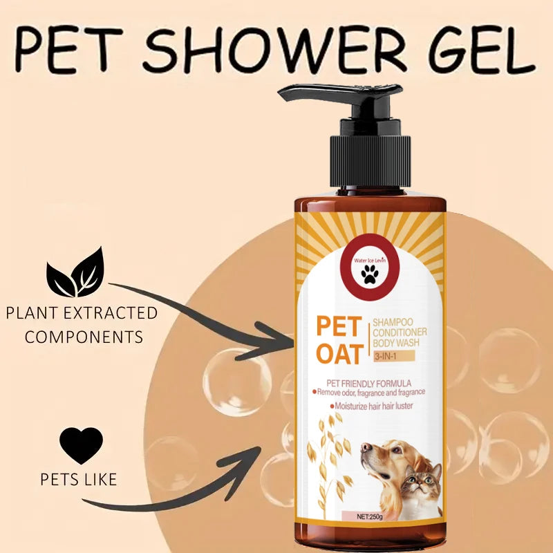 Gentle Deodorizing Pet Shampoo – Soft Coat Formula for Dogs & Cats