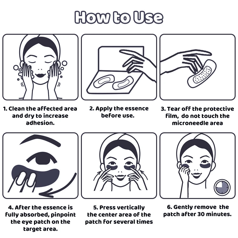 Hyaluronic Acid Microneedle Eye Patches - Anti Aging