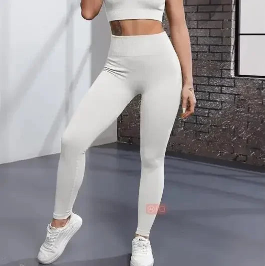FlexKnit Seamless High-Waist Yoga Leggings