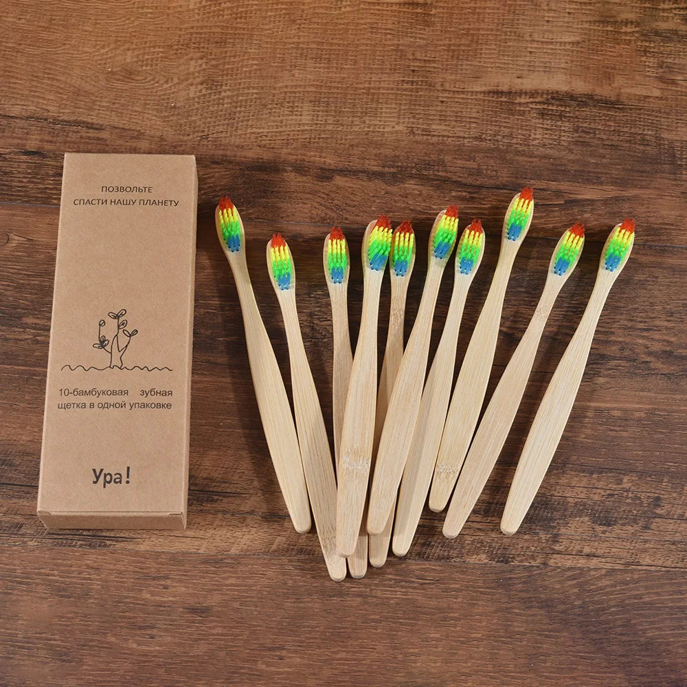 BambooSmile Natural Bamboo Toothbrush Set