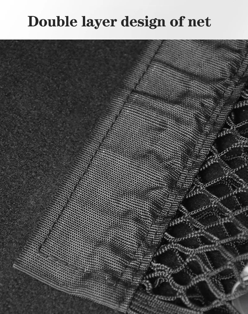 Universal Car Trunk & Seat Back Organizer – Elastic Mesh Net Storage Bag (5 Sizes)