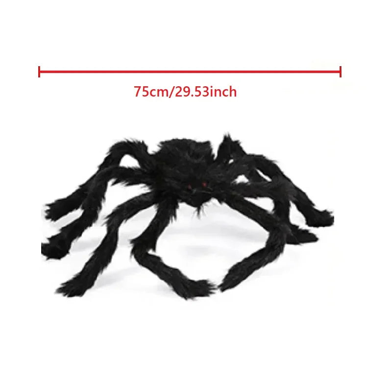 Giant Halloween Spider Decor – Indoor/Outdoor Haunted House Prop