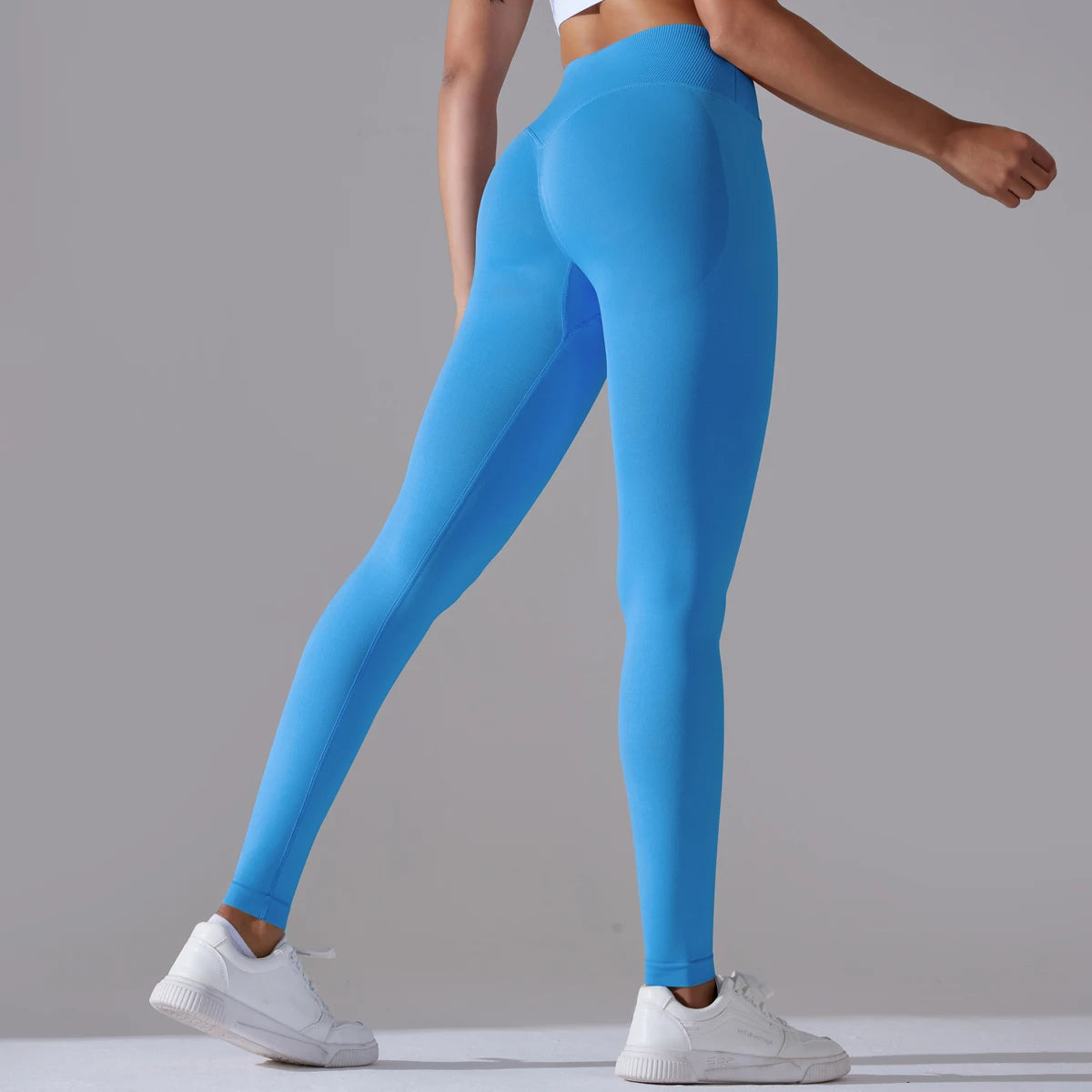 CrossWaist Seamless High-Waist Yoga Leggings