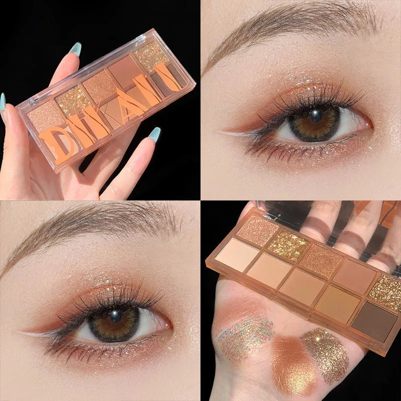 Ten-Color Matte Eyeshadow Palette