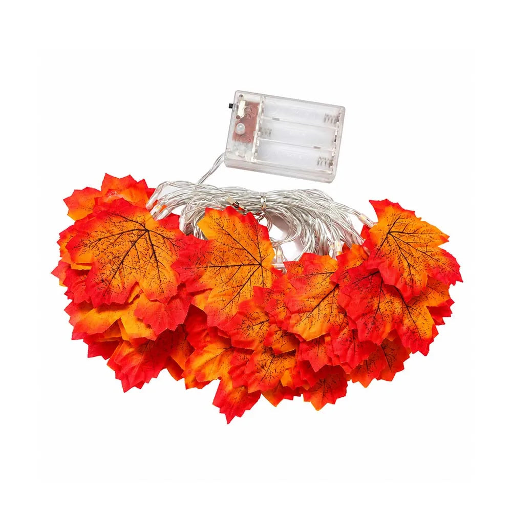 Halloween LED String Lights – Maple Leaf Fairy Lights Garland
