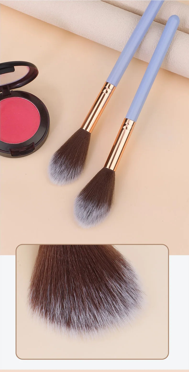 Professional Blush & Highlight Brush Set