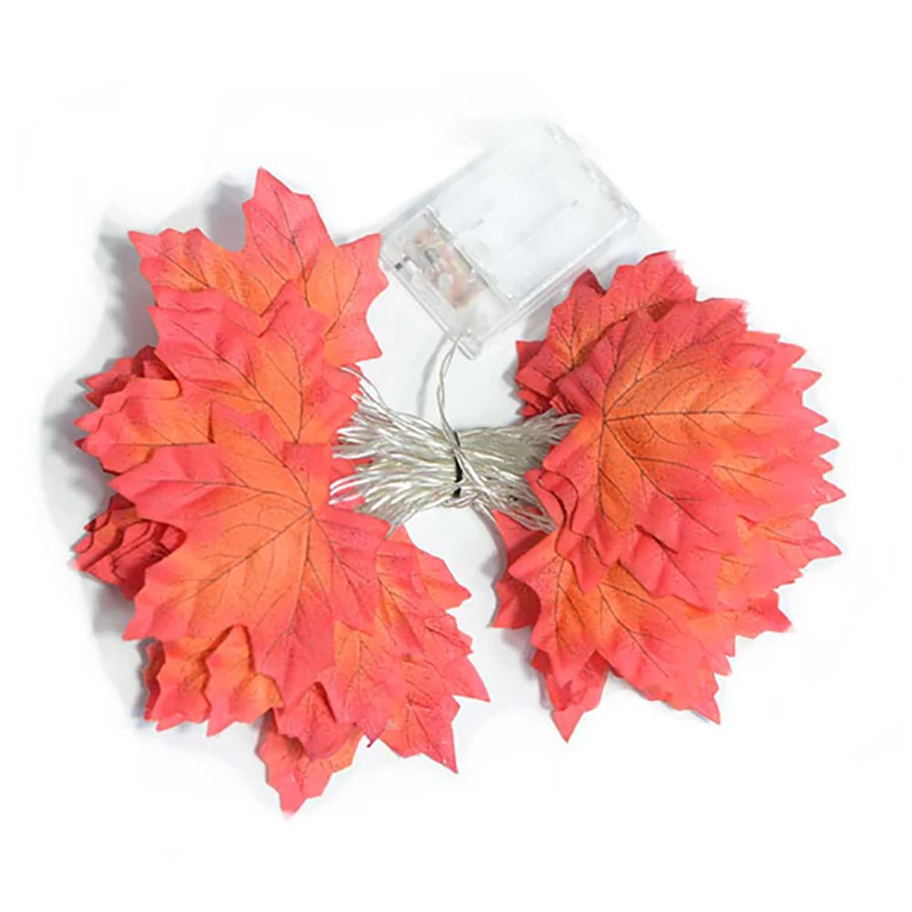 Halloween LED String Lights – Maple Leaf Fairy Lights Garland