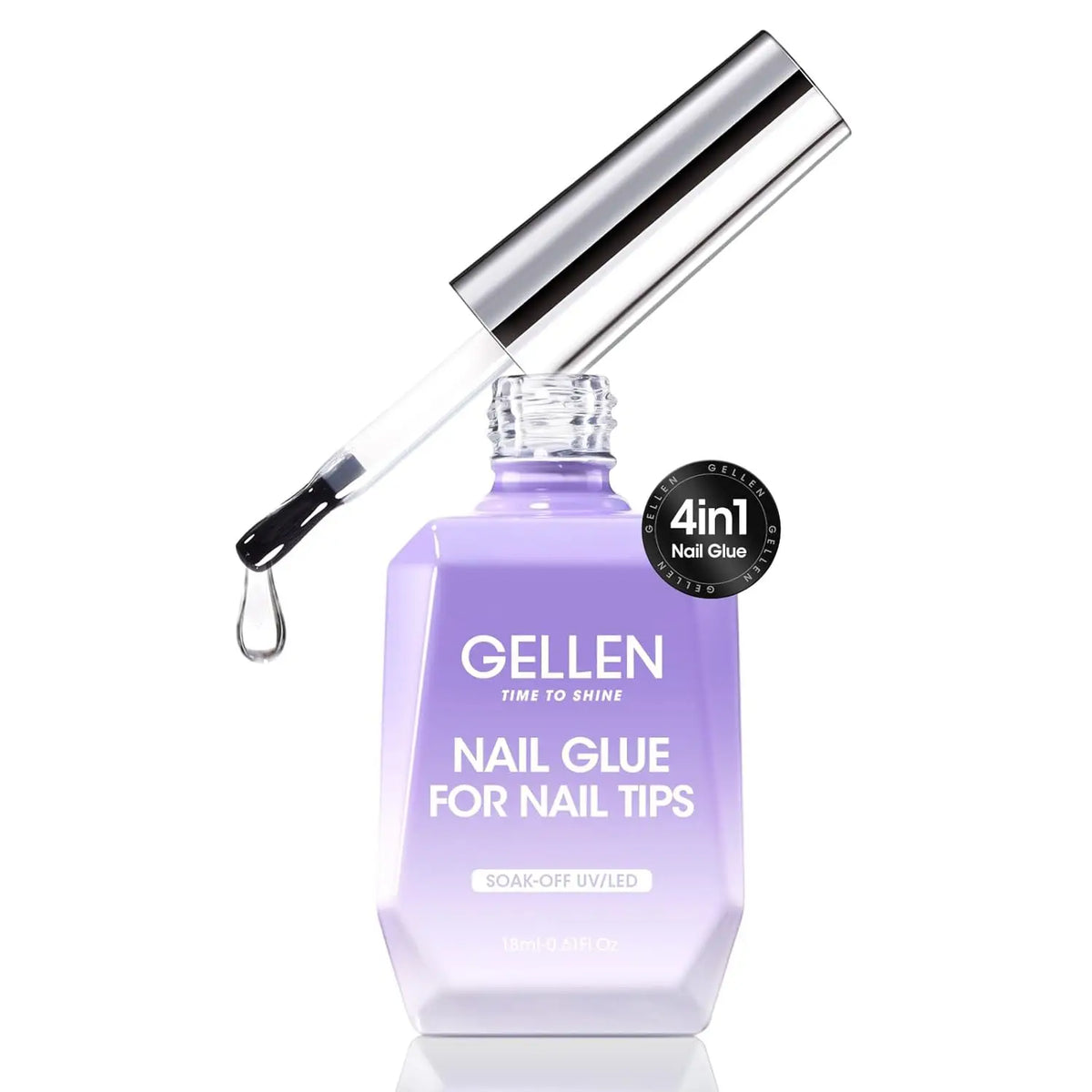 GELLEN 4-Piece Nail Care Kit – Base & Top Coat with Cuticle Care