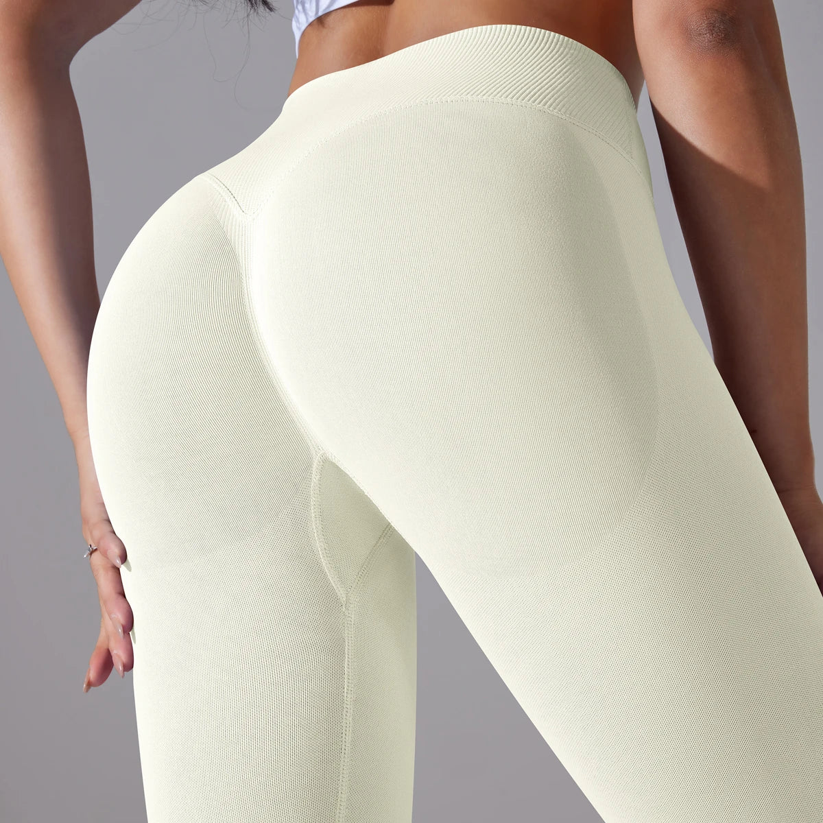 CrossWaist Seamless High-Waist Yoga Leggings