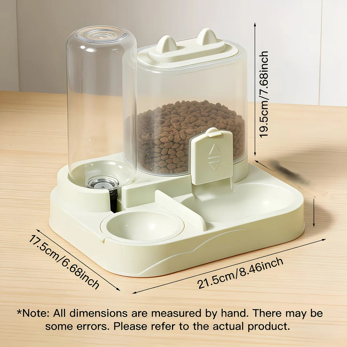 2-in-1 Pet Feeder & Water Dispenser – Dry/Wet Food Station