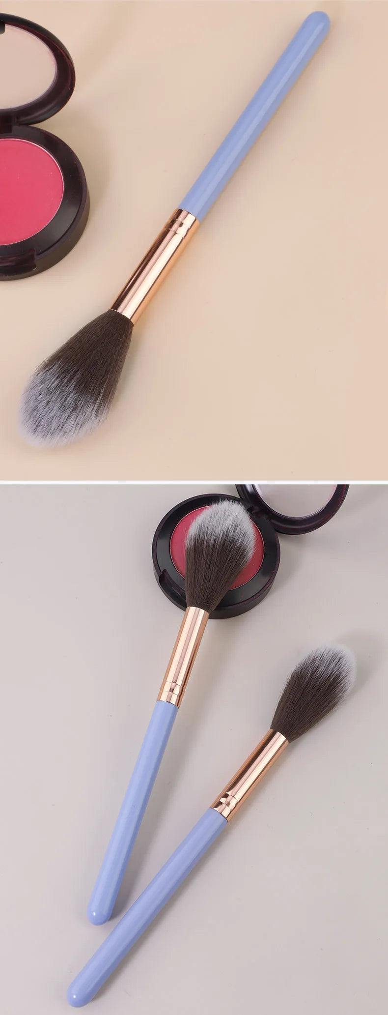 Professional Blush & Highlight Brush Set