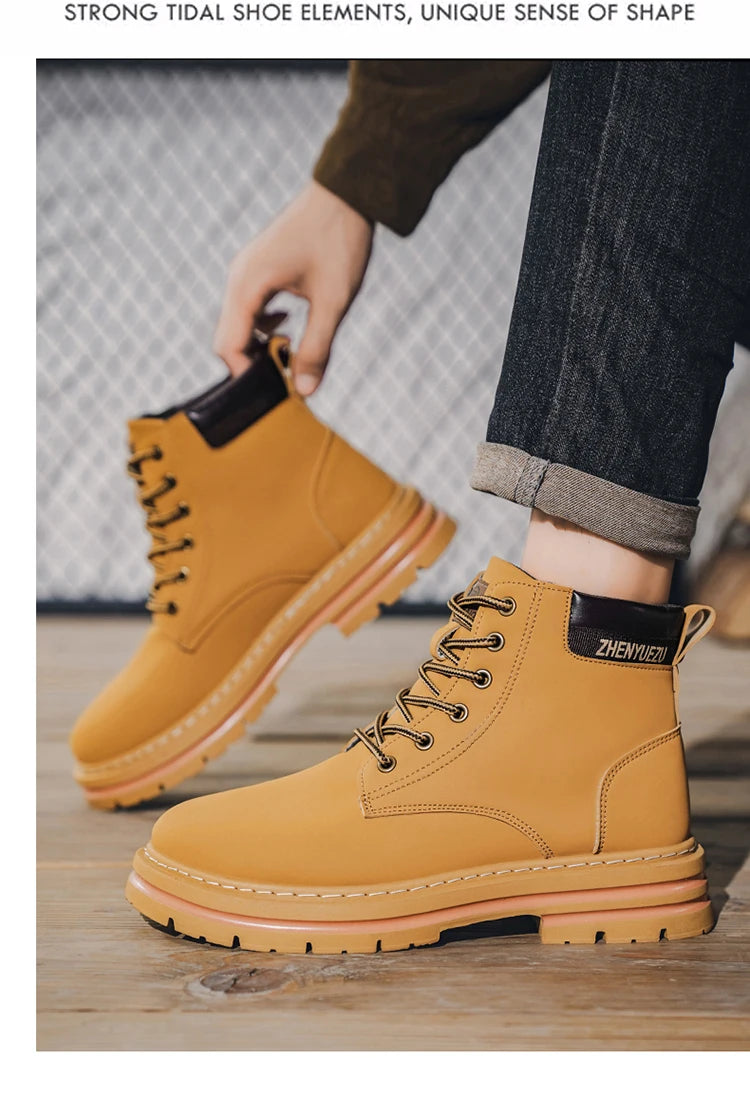 Men's Retro Short Boots