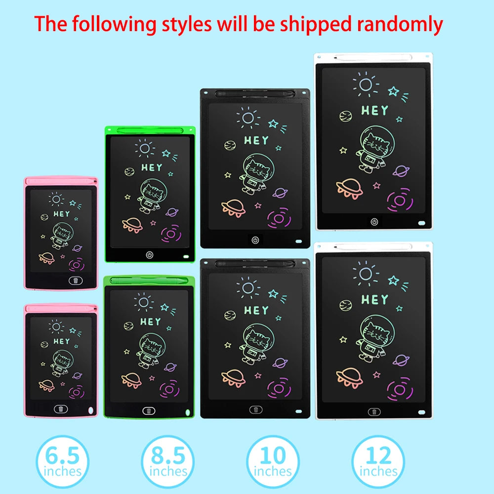 Kids LCD Drawing Tablet – Rechargeable Erasable Doodle Board