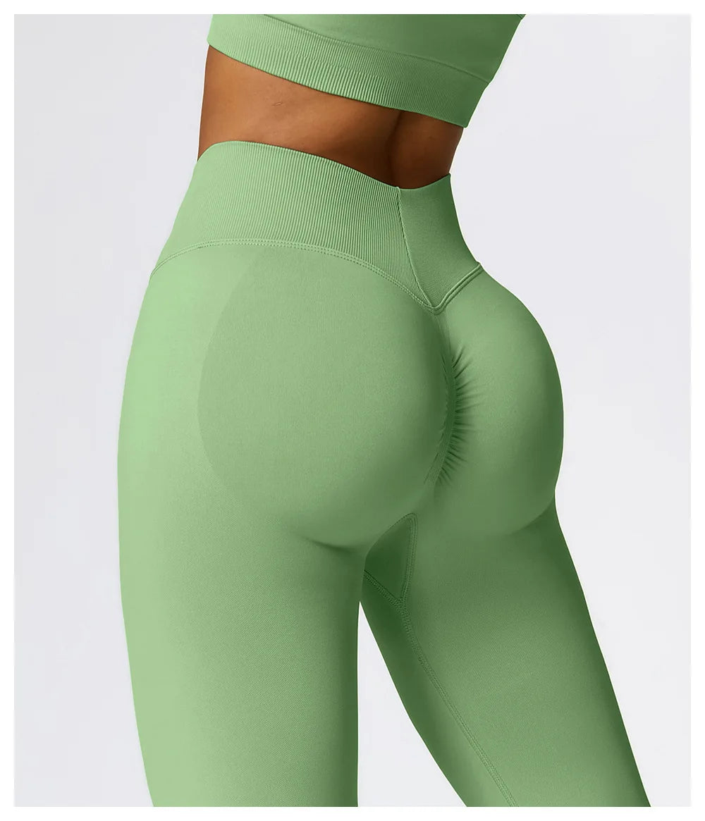 ScrunchCurve V-Back High-Waist Workout Leggings
