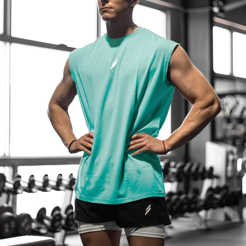 Men's Quick-Dry Sleeveless Athletic Shirt