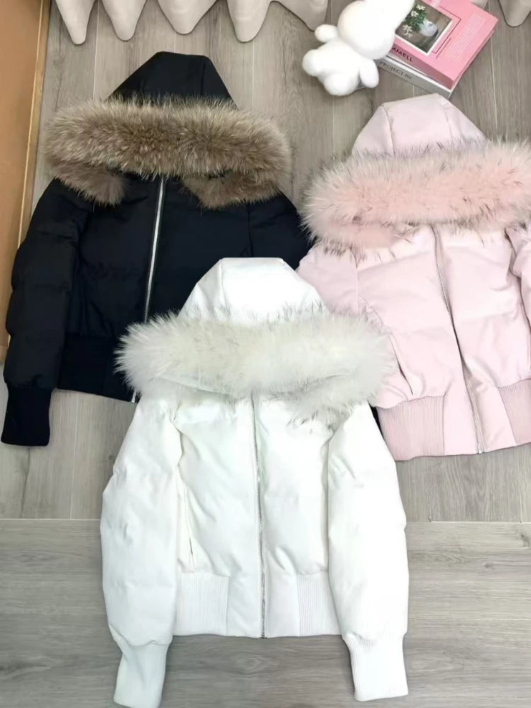 Women's Retro Puffer Parka Jacket