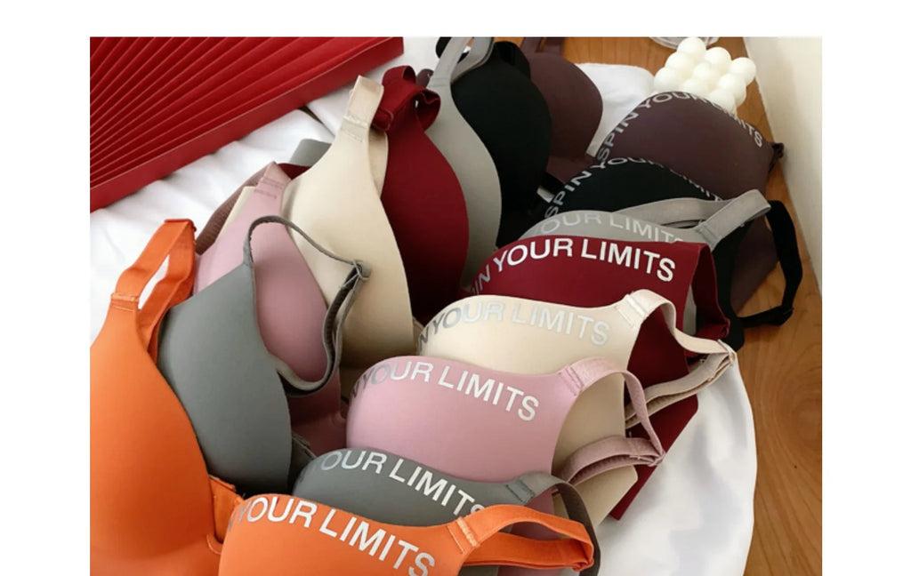 Women's Floral Print Seamless Bralette — Wireless Push-Up Bra