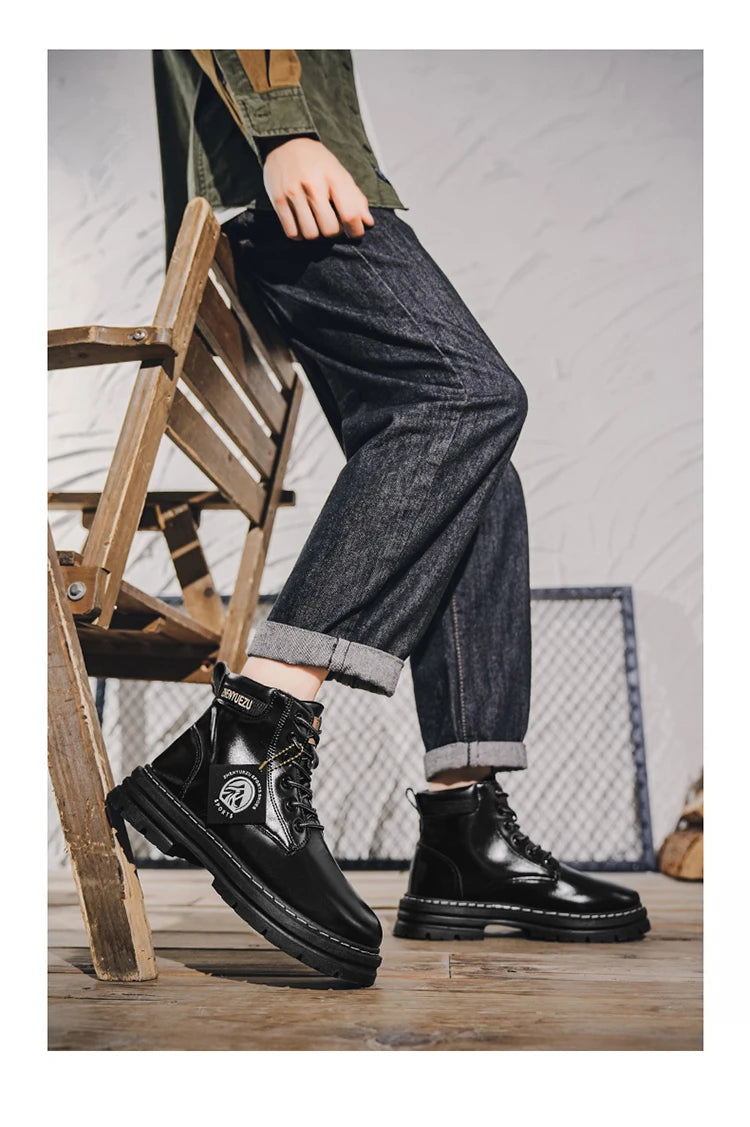 Men's Retro Short Boots