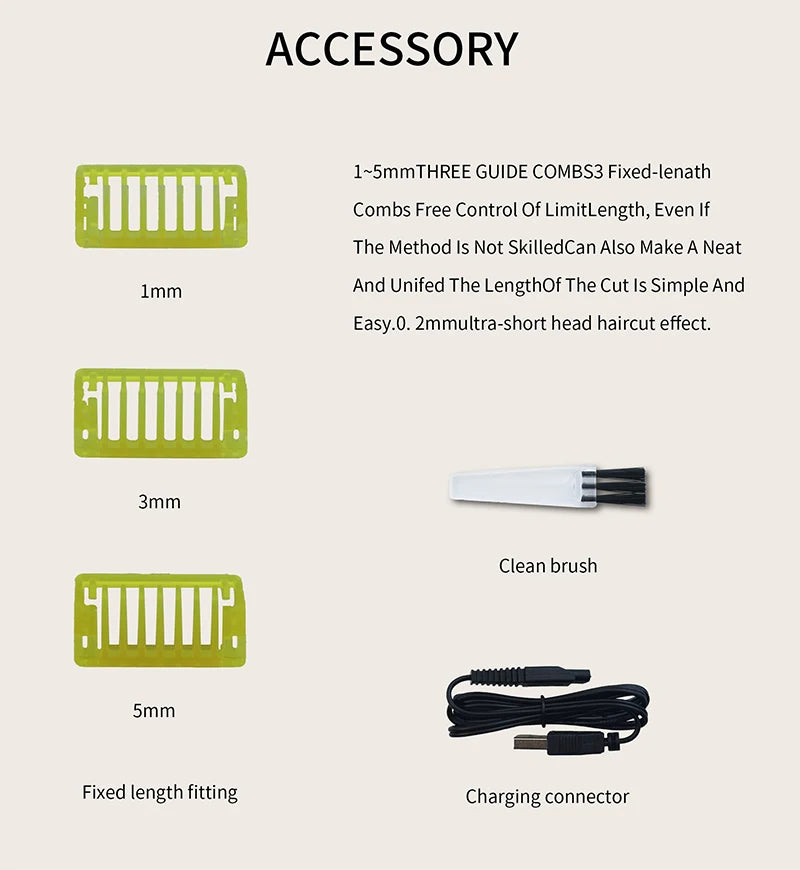 Men's Electric Portable Shaver – USB Rechargeable Trimmer