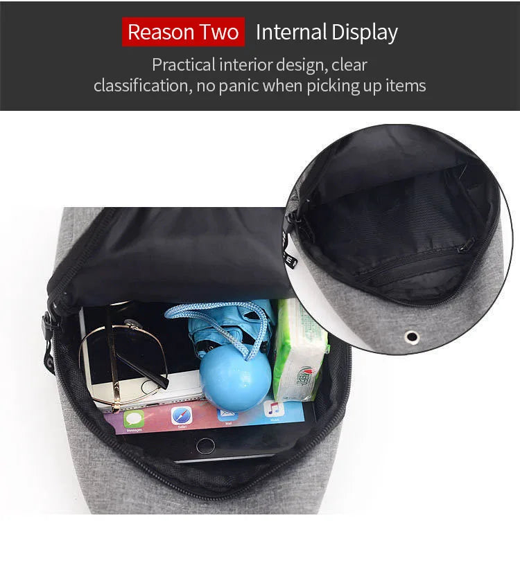 Men's Waterproof Large-Capacity Fanny Pack