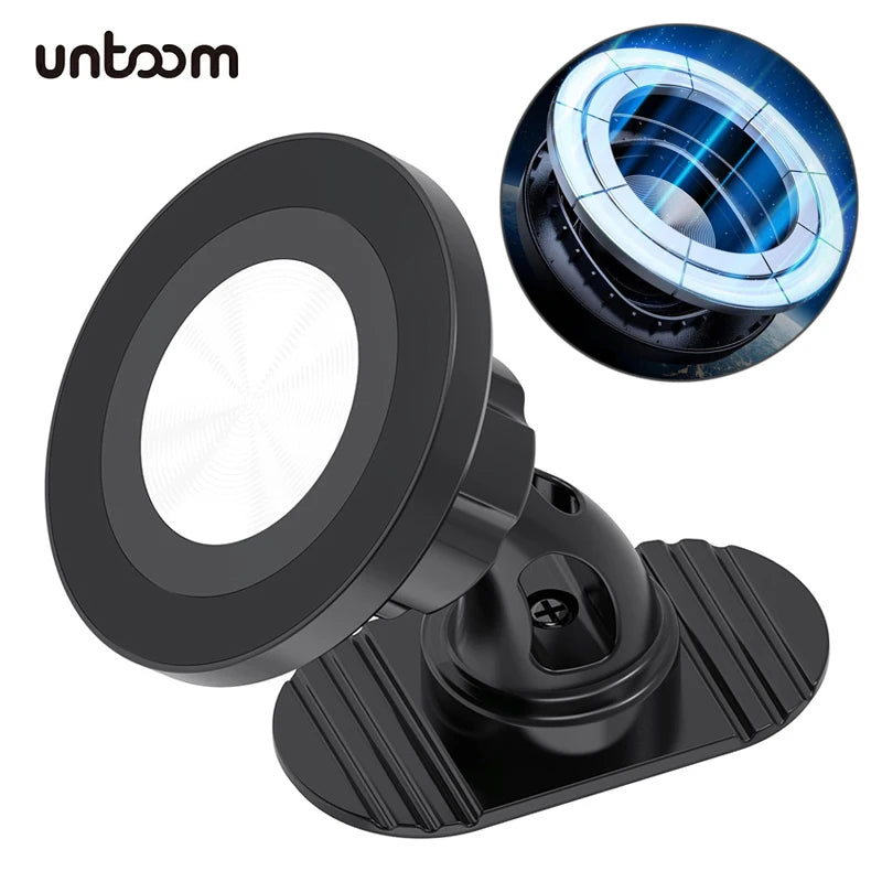 GripGo Magnetic Car Phone Mount – 360° Rotation for MagSafe & All Phones