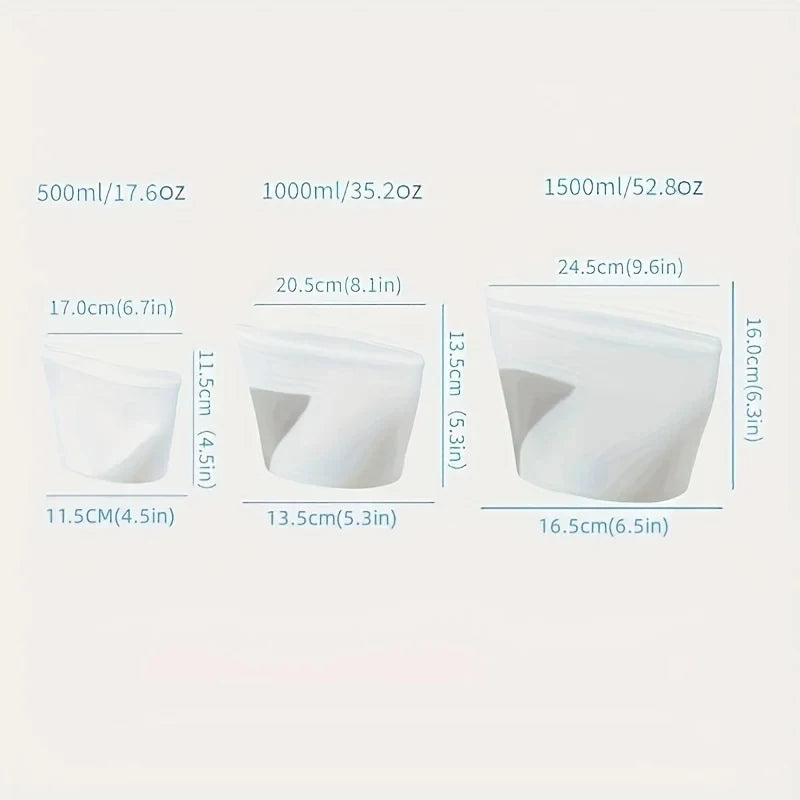 SealFresh Reusable Silicone Storage Bags