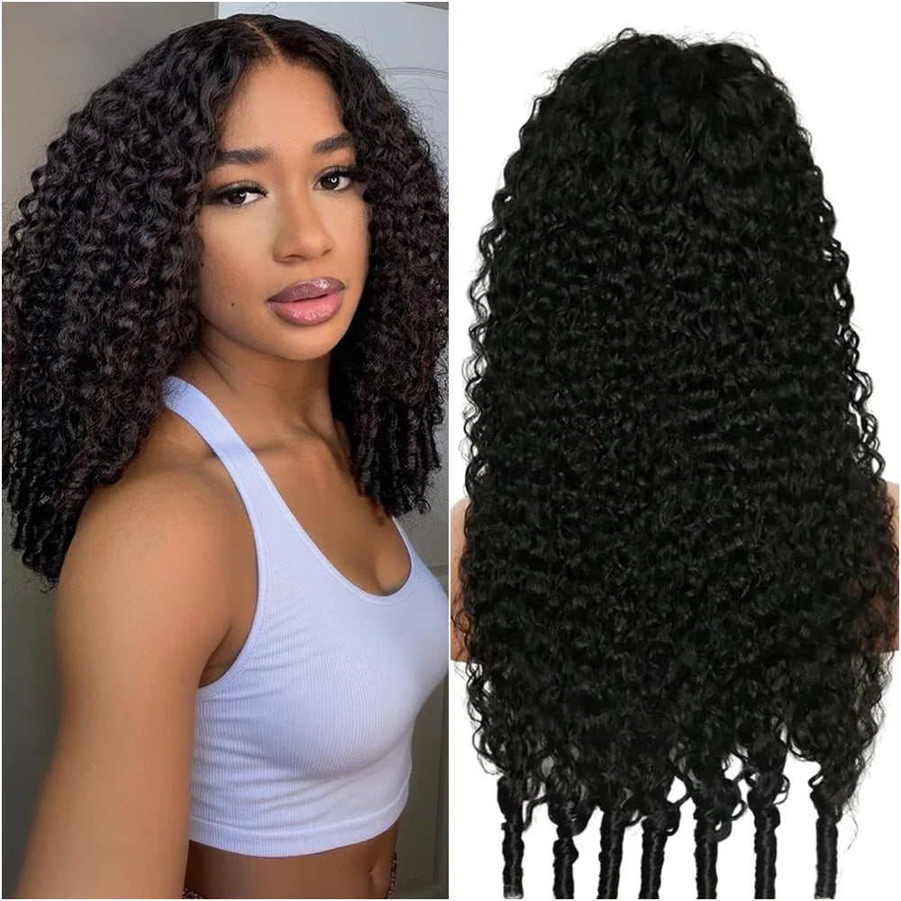 Burmese Curly Human Hair 13x4 Lace Front Wig