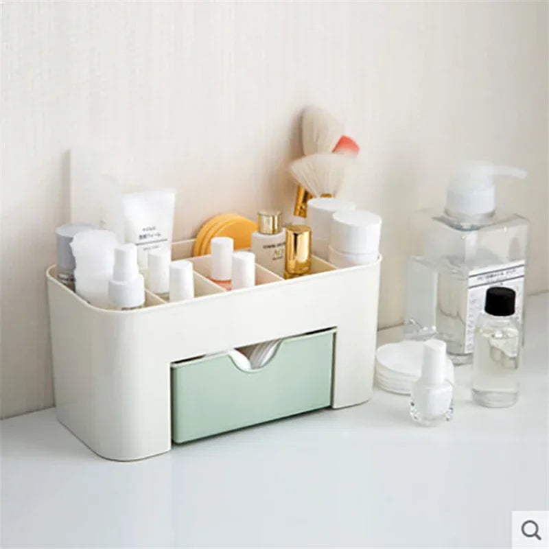 Nail Art Organizer Box – Desktop Drawer Storage for Cosmetics & Tools