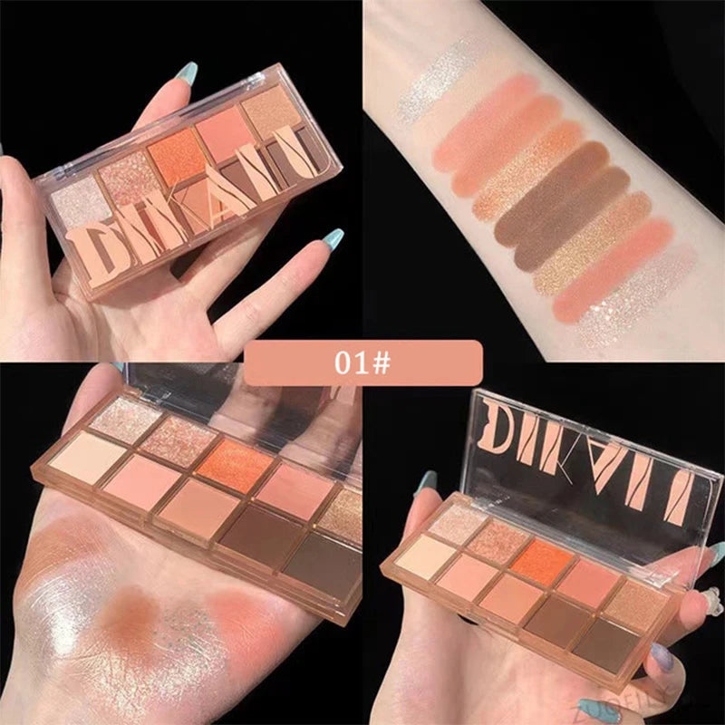 Ten-Color Matte Eyeshadow Palette