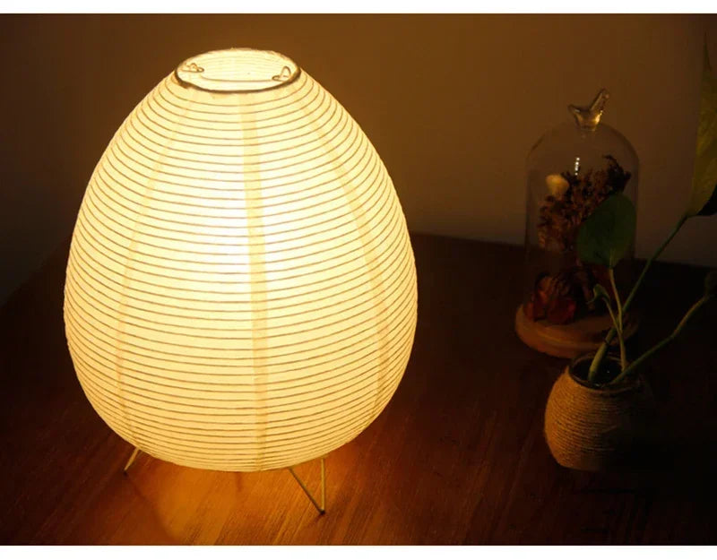 Japanese Rice Paper Table Lamp – Lantern Style