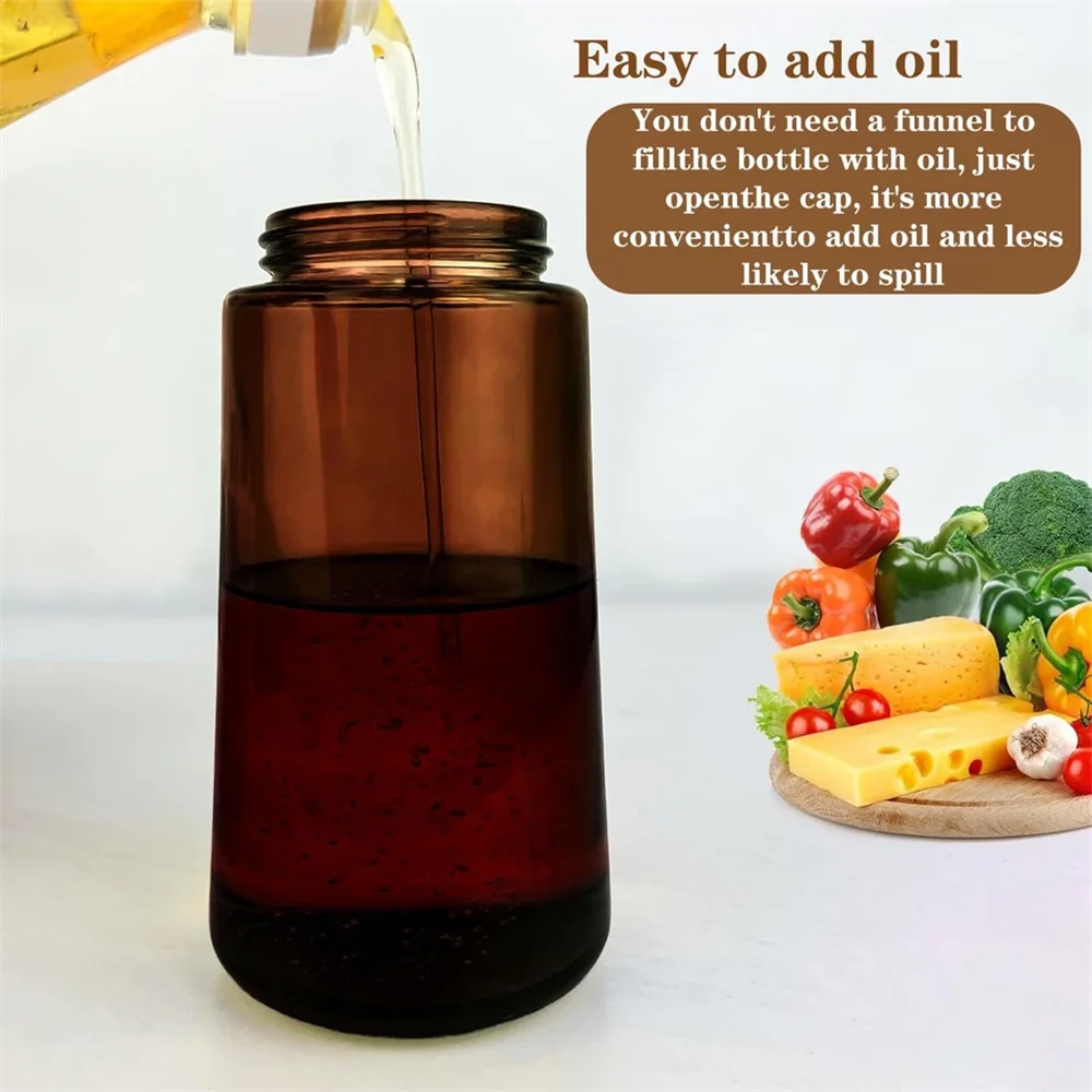 2-in-1 Glass Oil Dispenser & Sprayer – Olive Oil Mister Bottle