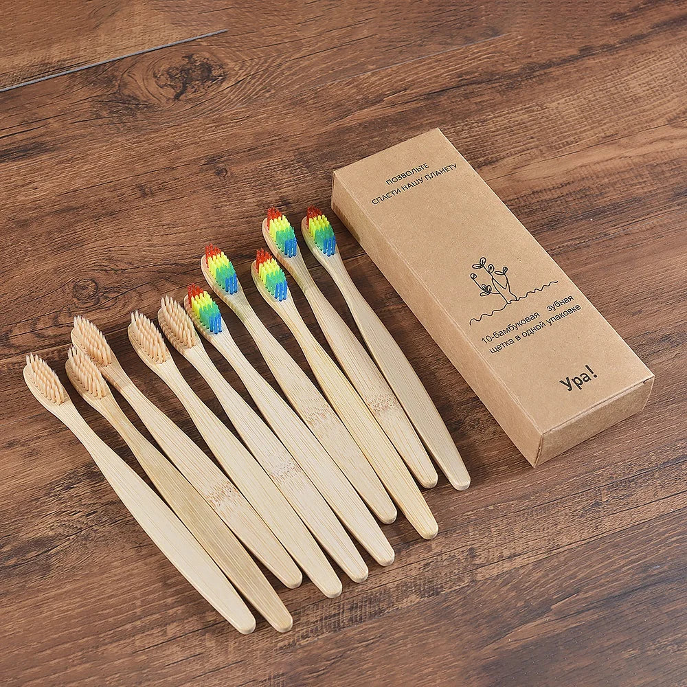 BambooSmile Natural Bamboo Toothbrush Set